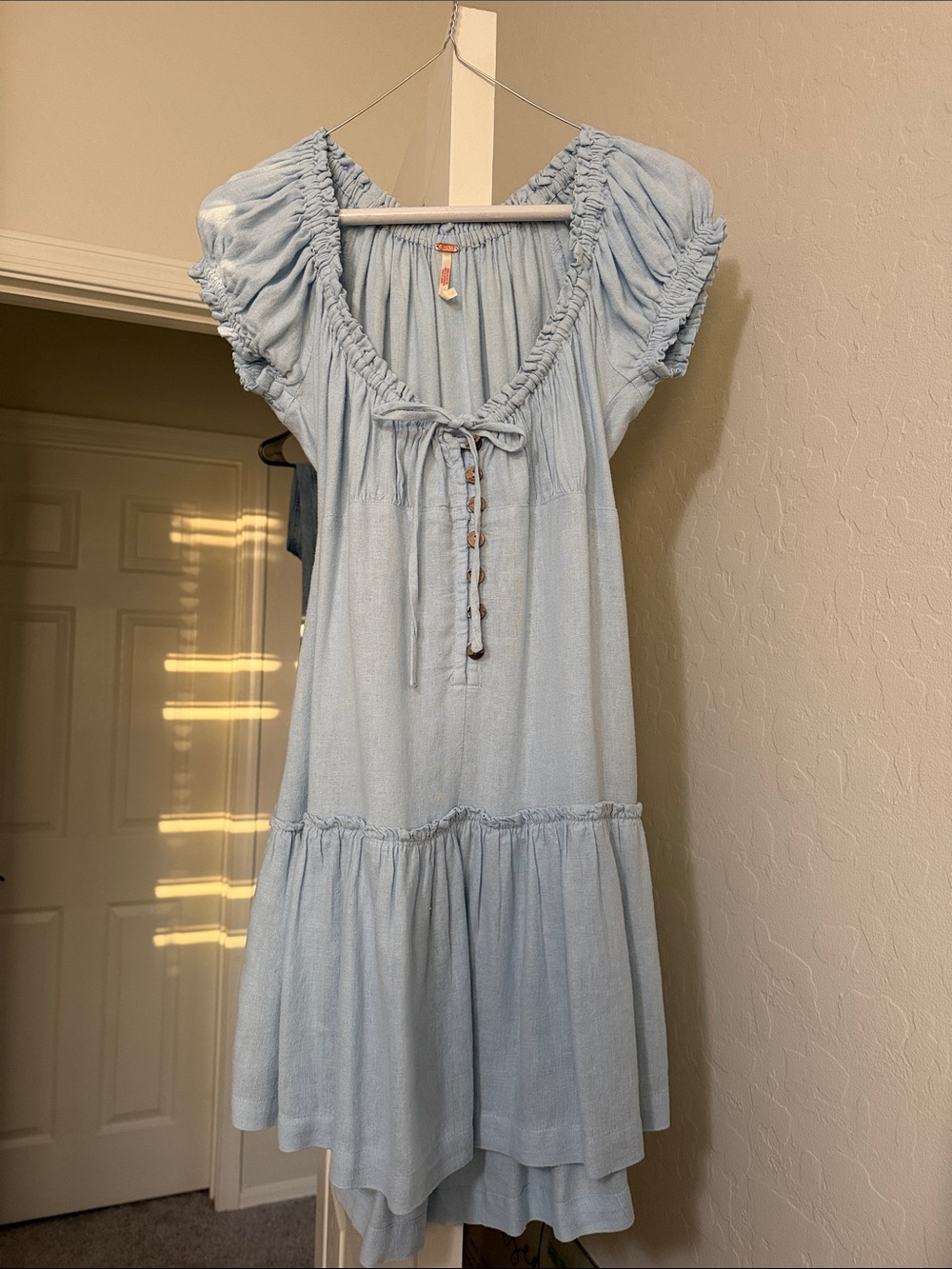 Free People Light Blue Mini Dress